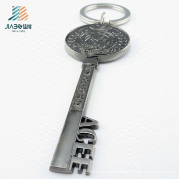 Personalizar Antique Raser Engrave Logo Metal Key Keyholder para la promoción